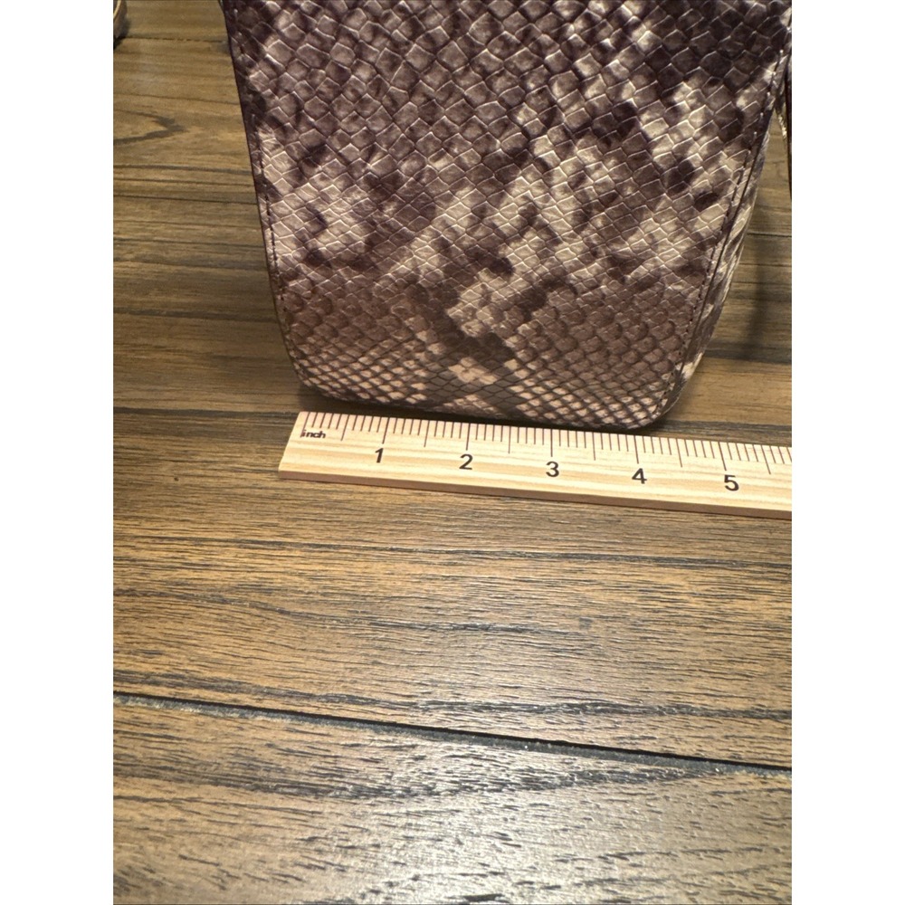 Michael Kors Women's Snakeskin Tote Handbag Purse - Picture 10 of 11